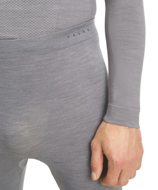 FALKE heren 3/4 tights Wool-Tech Light, thermobroek, grijs (grey-heather)