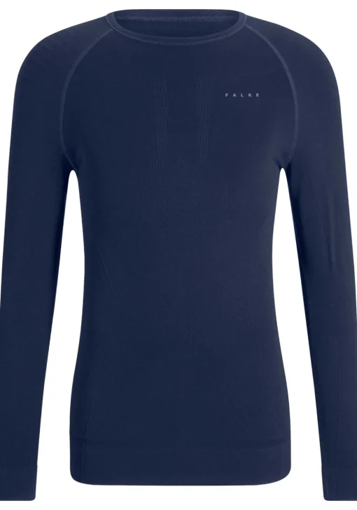 FALKE heren lange mouw shirt Maximum Warm, thermoshirt, blauw (space blue)