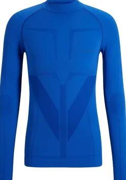 FALKE heren lange mouw shirt Warm, thermoshirt, blauw (yve)