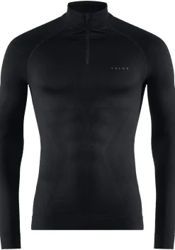 FALKE heren lange mouw shirt Maximum Warm, thermoshirt, zwart (black)