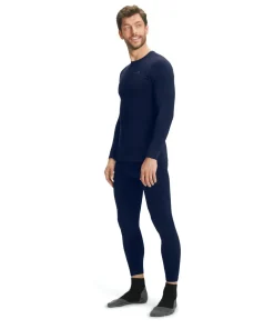 FALKE heren lange mouw shirt Maximum Warm, thermoshirt, blauw (space blue)