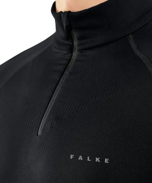FALKE heren lange mouw shirt Maximum Warm, thermoshirt, zwart (black)