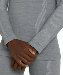 FALKE heren lange mouw shirt Wool-Tech, thermoshirt, grijs (grey-heather)