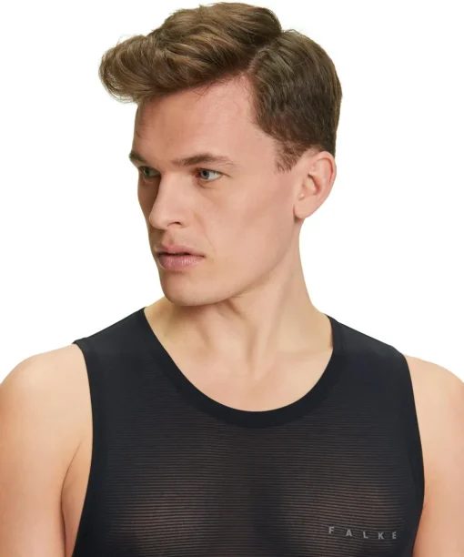 FALKE heren singlet Ultralight Cool, thermoshirt, zwart (black)