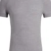 FALKE heren T-shirt Wool-Tech Light, thermoshirt, grijs (grey-heather)