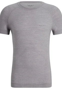 FALKE heren T-shirt Wool-Tech Light, thermoshirt, grijs (grey-heather)