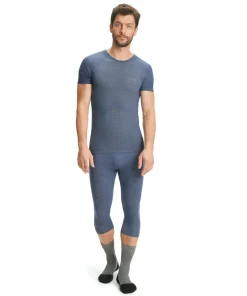 FALKE heren T-shirt Wool-Tech Light, thermoshirt, blauw (capitain)