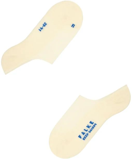 FALKE Keep Warm invisible unisex sokken, wit (off-white)