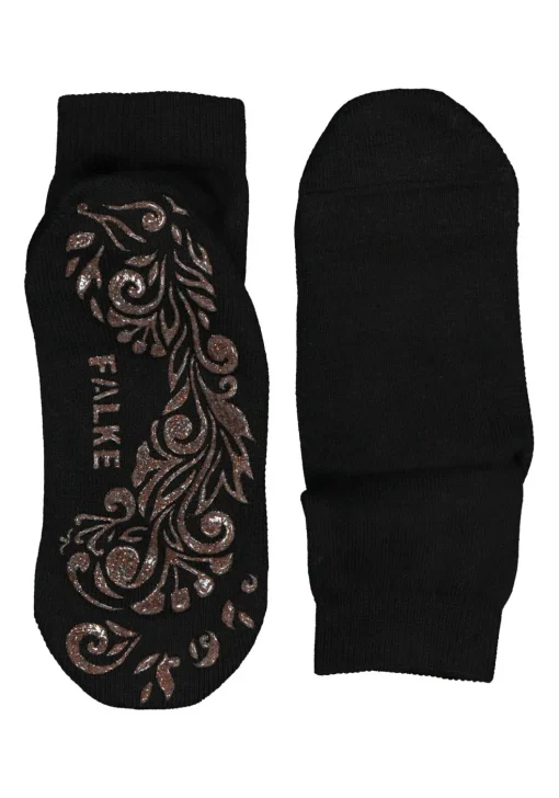 FALKE Light Cuddle Pads dames huissokken, dun, zwart (black)