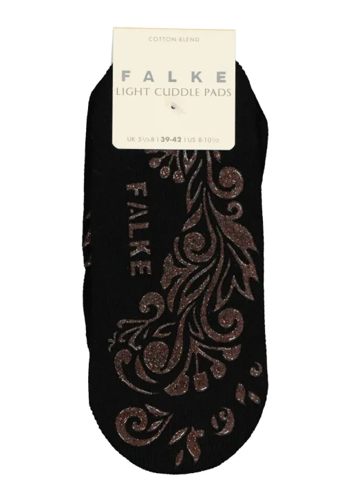 FALKE Light Cuddle Pads dames huissokken, dun, zwart (black)