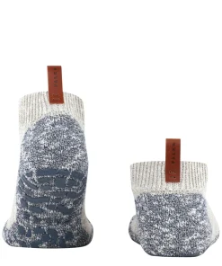 FALKE Lodge Homepads heren huissokken (laag model), grijs (light grey)