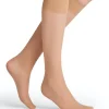FALKE Matt Deluxe 20 DEN dames kniekousen, goud (golden)