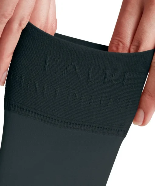 FALKE Matt Deluxe 20 DEN dames kniekousen, antraciet grijs (graphite)