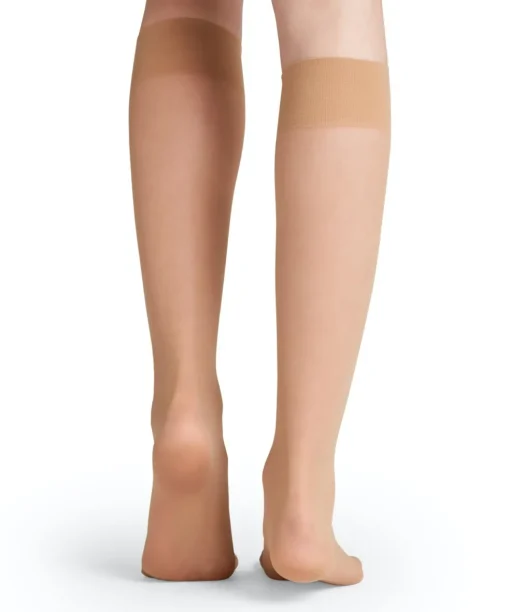 FALKE Matt Deluxe 20 DEN dames kniekousen, goud (golden)