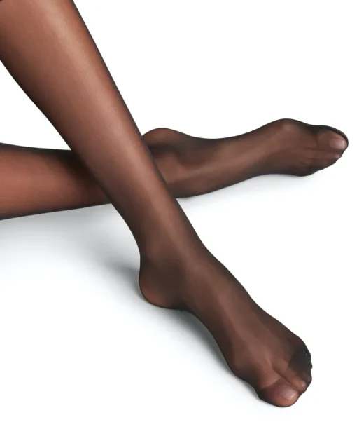 FALKE Matt Deluxe 20 DEN dames kniekousen, zwart (black)