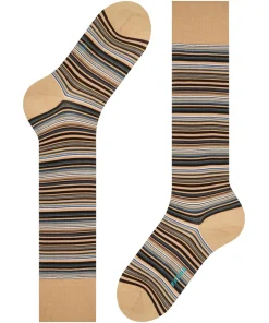 FALKE Microblock heren kniekousen, beige (country)
