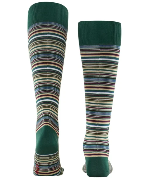 FALKE Microblock heren kniekousen, groen (hunter green)