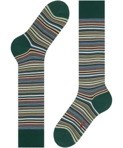 FALKE Microblock heren kniekousen, groen (hunter green)