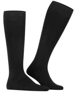 FALKE Milano heren kniekousen, zwart (black)