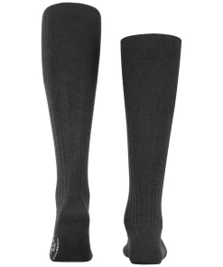 FALKE Milano heren kniekousen, antraciet (anthracite mel.)