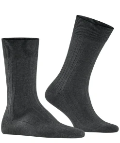 FALKE Milano herensokken, antraciet (anthracite mel.)