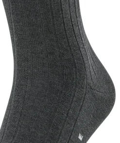 FALKE Milano herensokken, antraciet (anthracite mel.)