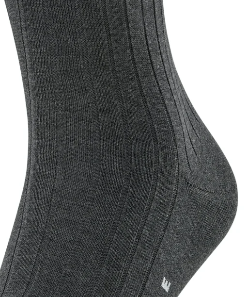 FALKE Milano herensokken, antraciet (anthracite mel.)