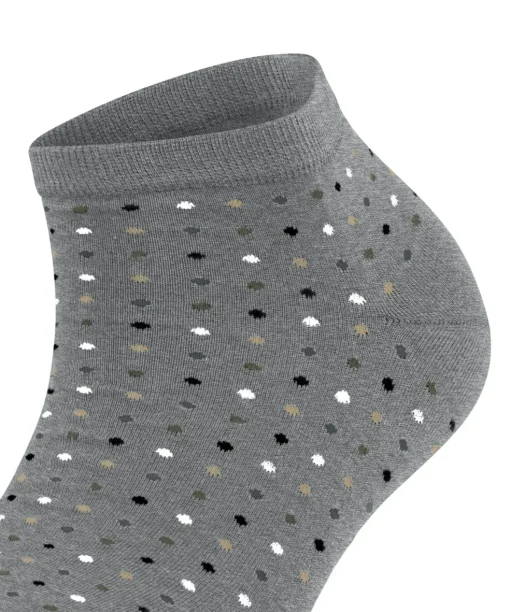 FALKE Multispot dames sneakersokken, grijs (m.grey mel)
