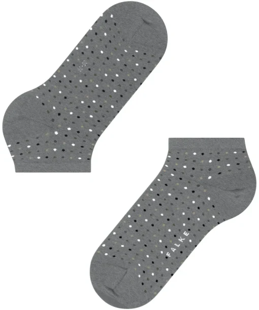 FALKE Multispot dames sneakersokken, grijs (m.grey mel)