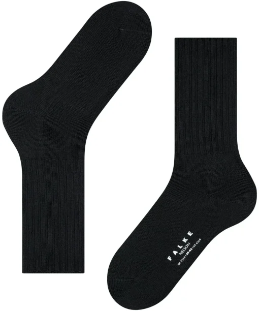 FALKE Nelson herensokken, zwart (black)