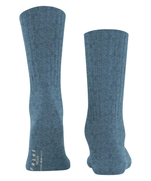 FALKE Nelson herensokken, licht jeansblauw (light denim)
