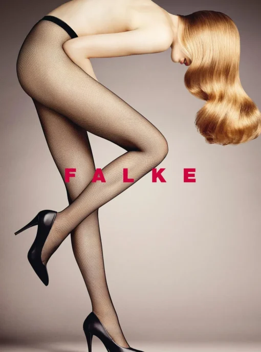 FALKE Net dames panty, black