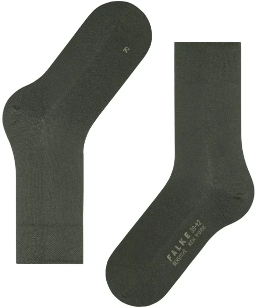 FALKE New York damessokken, olijfgroen (military)