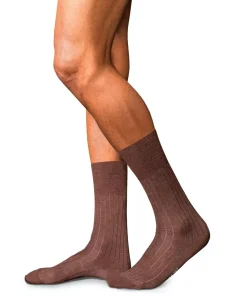 FALKE No. 2 Finest Cashmere herensokken, bruin (teak melange)