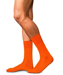 FALKE No. 2 Finest Cashmere herensokken, oranje (ziegel)