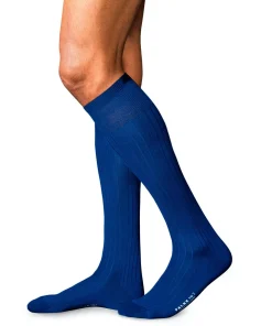 FALKE No. 2 Finest Cashmere heren kniekousen, blauw (royal blue)