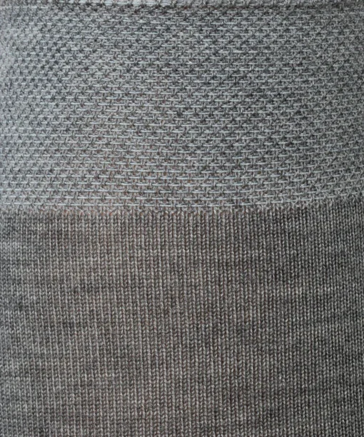 FALKE No. 1 Finest Cashmere dames kniekousen, grijs (light greymel.)