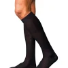 FALKE No. 7 Finest Merino heren kniekousen, zwart (black)