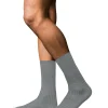 FALKE No. 13 Finest Piuma Cotton herensokken, grijs (m.grey mel)