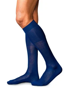 FALKE No. 10 Pure Fil d Ecosse herensokken, blauw (royal blue)