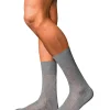 FALKE No. 10 Pure Fil d Ecosse herensokken, grijs (light greymel.)