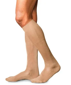 FALKE No. 9 Pure Fil d Ecosse heren kniekousen, beige (brownie me)