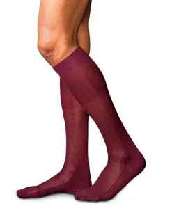 FALKE No. 10 Pure Fil d Ecosse herensokken, rood (barolo)