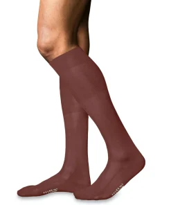 FALKE No. 9 Pure Fil d Ecosse heren kniekousen, bruin (rust)