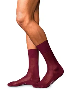 FALKE No. 9 Pure Fil d Ecosse herensokken, rood (barolo)