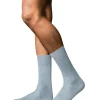 FALKE No. 10 Pure Fil d'Ecosse herensokken, blauw (light blue)