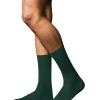FALKE No. 10 Pure Fil d'Ecosse herensokken, groen (hunter green)