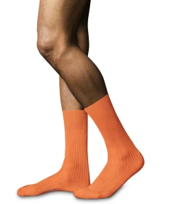 FALKE No. 10 Pure Fil d'Ecosse herensokken, oranje (fire)