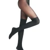 FALKE Overknee 25 DEN dames panty, graphite