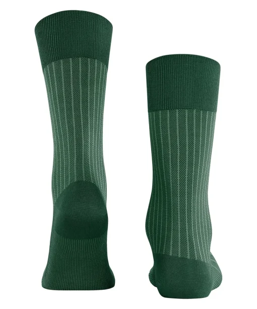 FALKE Oxford Stripe herensokken, groen (hunter green)